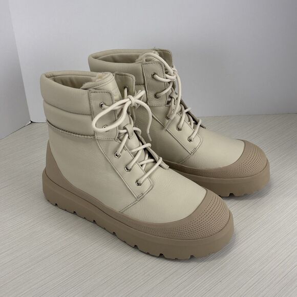 UGG UNISEX NEUMEL HIGH WEATHER HYBRID BIRCH /WHITE PEPPER BOOTS MEN SIZE 12 NEW - Picture 1 of 8